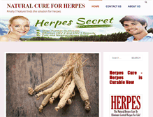 Tablet Screenshot of naturalcureforherpes.net